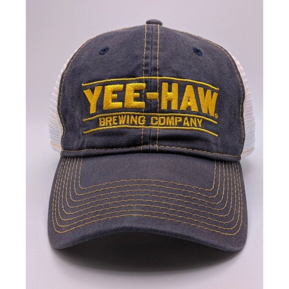 Yee-Haw Brewing Co. Nashville TN Gray Dad Hat Trucker Mesh SnapBack The Game Cap - Picture 2 of 5